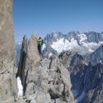 Sosta 1 bis. Per il secondo tiro si gira dietro lo spigolo 