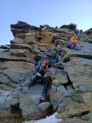 Ultimi tratti di arrampicata