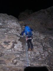 Primi passaggi alla luce delle frontali