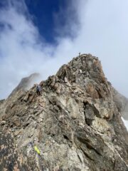 Parte finale della cresta in vista della vetta