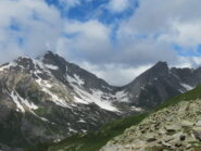 Dal lago bella visuale su Grande Rochere e Aig. de Bonalé