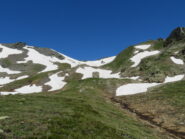 L'ex-caserma sotto il colle e il Ricovero Cap. Mathieu in alto a destra