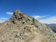 Nel tratto tra anticima e cima del Flassin