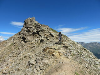 Nel tratto tra anticima e cima del Flassin