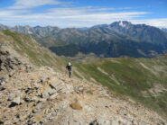 quasi in vetta, con panorama alle spalle