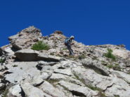 nel tratto (delicato) in discesa verso il Col Flassin