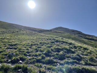 salendo senza sentiero