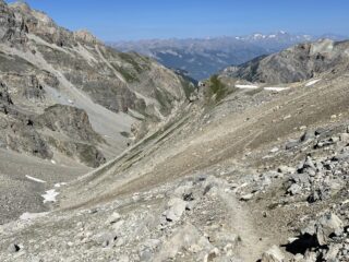 discesa dal colle