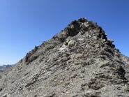 la risalita dalla cengia (a sx) di ritorno dalla Longet