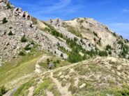 dopo il colle il percorso verso la cima