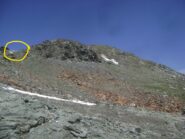 brecciolino bianco in cresta, uscita alternativa senza arrivare al colletto