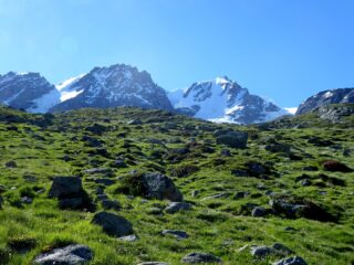 Salendo al Rifugio Chabod.