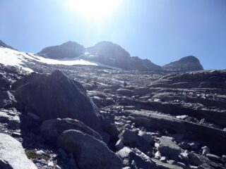 Quel che resta dell'Homattugletscher.