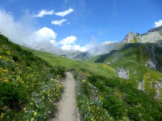 Al ritorno, sguardo a ritroso sul vallone.