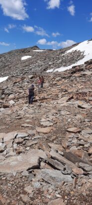 dalla vetta scendendo sul 6B/6A