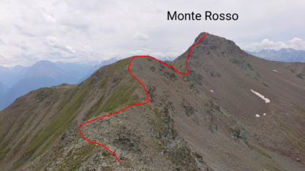 Salita al Monte Rosso dal Vertosan 
