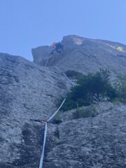 Francuzzo nel diedrino del primo tiro