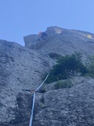 Francuzzo nel diedrino del primo tiro