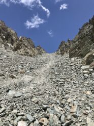 Il canalone sotto il Passo Fiorio-Ratti