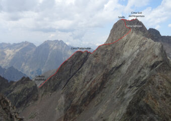 La lunga cresta vista dalla Paganini