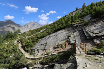 Particolare di rocce stratificate