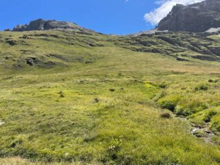 salita dalla baite (foto presa al ritorno)