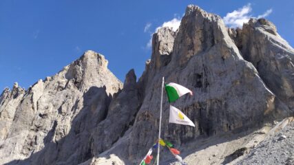 Al rifugio Volpi al Mulaz ,ai piedi del Focobon e del Campido