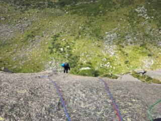 Liccia sulla bellissima placca di L4 (prima della spittatura)