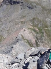Dalla punta vista sul Col d'Olen