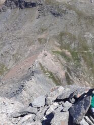 Dalla punta vista sul Col d'Olen
