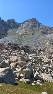 La parte di discesa verso il bivacco 