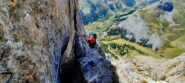 Nella parte finale della via ferrata