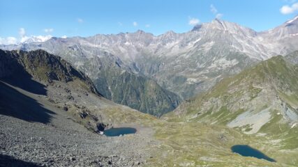 Panorama con i due laghetti