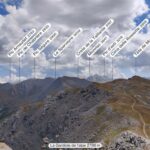 Vista dalla Gardiole e sentiero verso la Tete de Molines