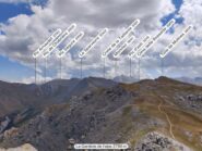 Vista dalla Gardiole e sentiero verso la Tete de Molines