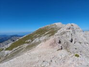 Piccolo Sass de Pütia dall'inizio del tratto attrezzato.