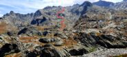 A grandi linee la salita per il vallone Pienasea