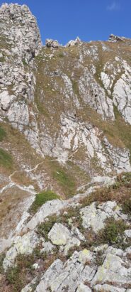 il ripido tratto finale per la Rocca Parvo