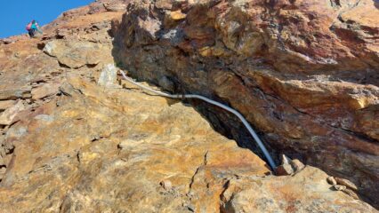 Il punto dove si risale la dorsale verso il Lochner