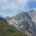 Il Brioschi e la cresta da percorrere dal Pizzo della Pieve