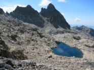 Cima del Lago di Nasta e Bastione dalla salita al Colle della Forchetta