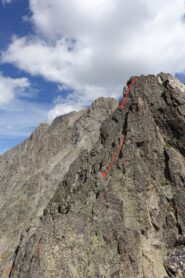 La nostra discesa dalla cima O