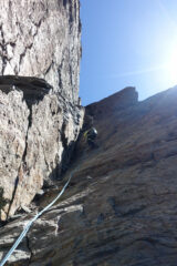 Il canalino dopo l'arco di roccia