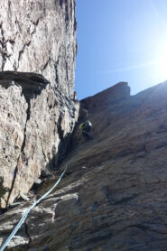 Il canalino dopo l'arco di roccia