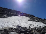 si sale a destra del nevaio
