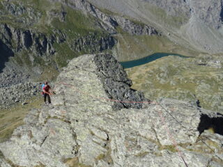 Il facile traverso di L3 vista Rifugio