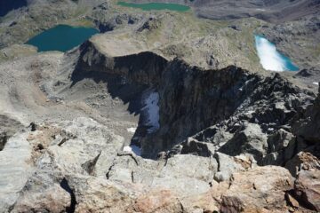 Laghi di Laures e Cresta percorsa, dalla Vetta