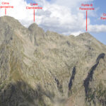 La cresta vista dal Bivacco del Baus