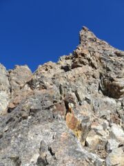 Lo speroncino prima di entrare nel canale finale