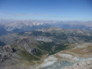 Panorama verso Sestriere dalla vetta